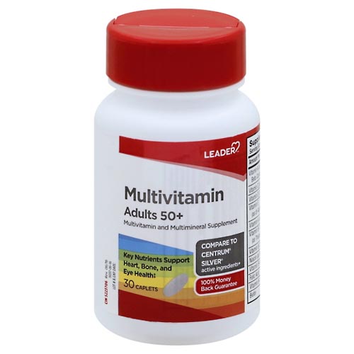 Image for Leader Multivitamin, Adults 50+, Caplets,30ea from MIDLOTHIAN APOTHECARY WATKINS CENTRE