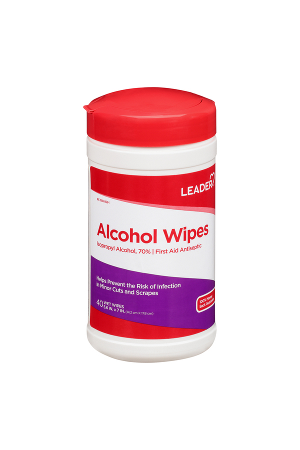Image for Leader Alcohol Wipes,40ea from MIDLOTHIAN APOTHECARY WATKINS CENTRE