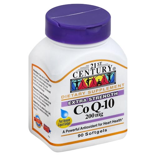 Image for 21st Century Co Q-10, Extra Strength, 200 mg, Softgels,90ea from MIDLOTHIAN APOTHECARY WATKINS CENTRE